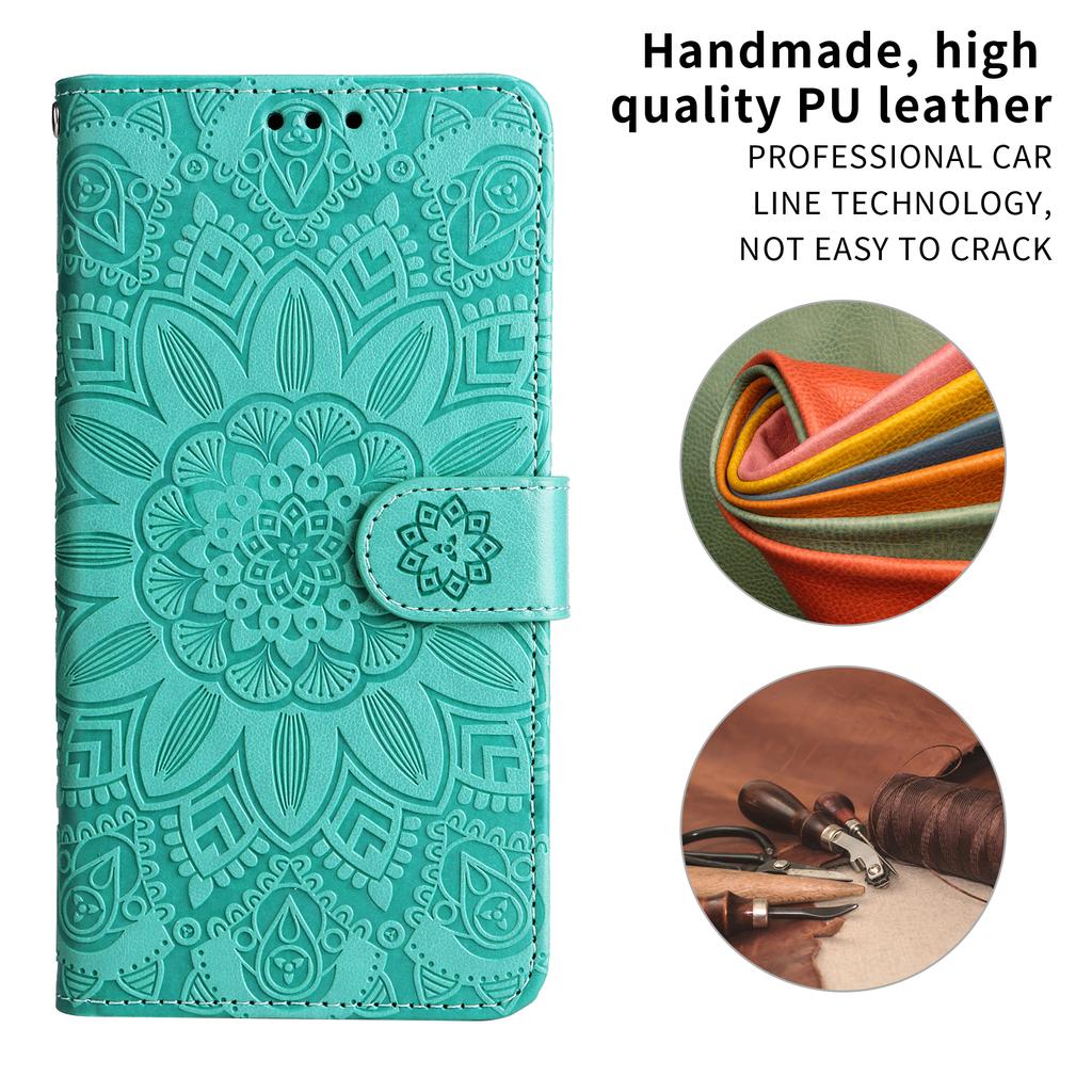 For vivo Y29 4G Case Sunflower Imprint Leather Wallet Phone Cover