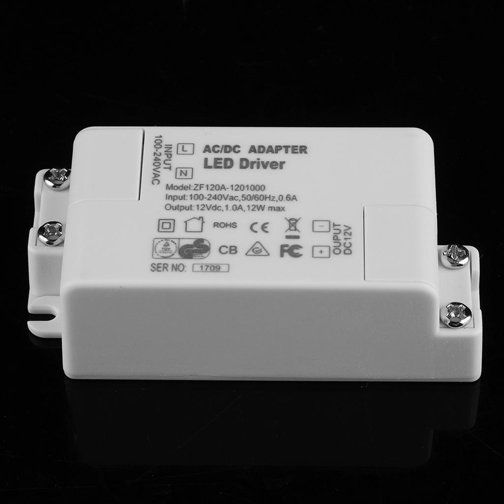 AC 100 240V To 12V LED Driver 12W Constant Voltage Power Supply Adapter For SMD LED Strip Light Home Lighting