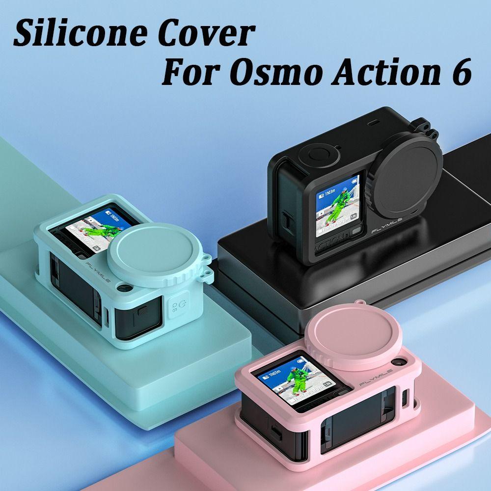 Anti-Scratch Camera Protector Silicone Lens Cap for DJI Osmo Action 6 Action Camera Accessories