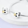 925 Sterling Silver Diy Alphabet Charms Beads Love Heart Letter Gift Dangle Fit Originalfashionbracelet Bangle Jewelry Marking