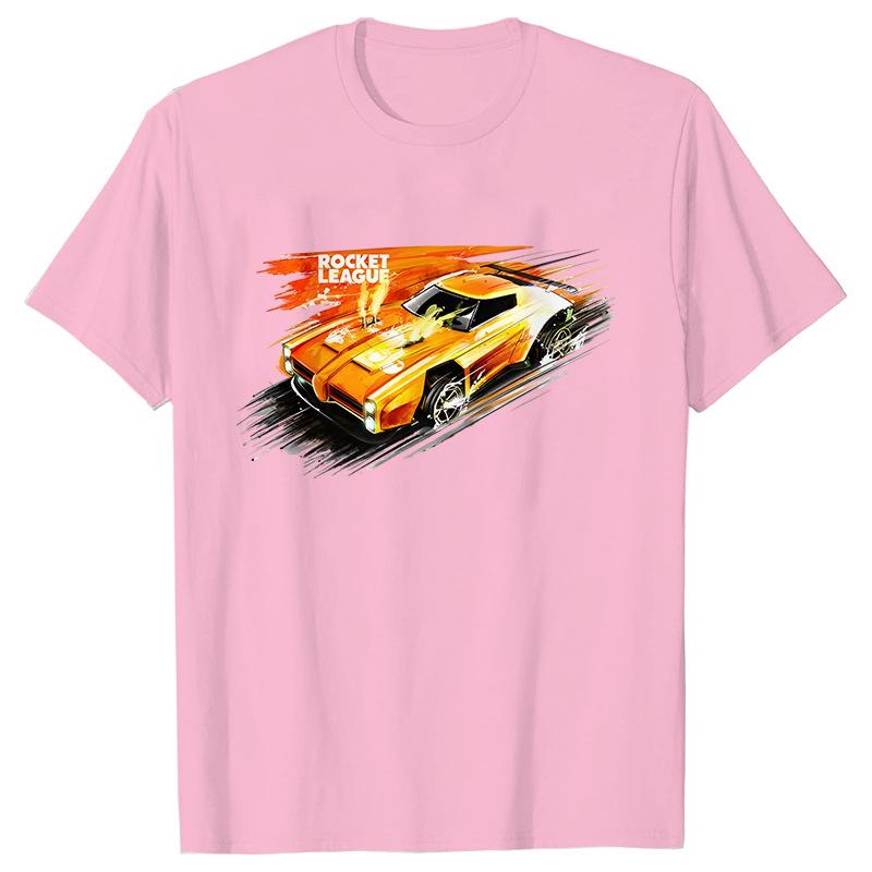 Racing Car Enthusiast Classic Racing Pattern Print Summer Unisexs Pure Cotton Trendy Casual Tshirt Comfortable and Breathable