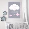 Pink Unicorn Nursery Wall Art Poster Love Quotes Print Moon Stars Canvas Painting Nordic Picture Kids Baby Girl Room Decoration