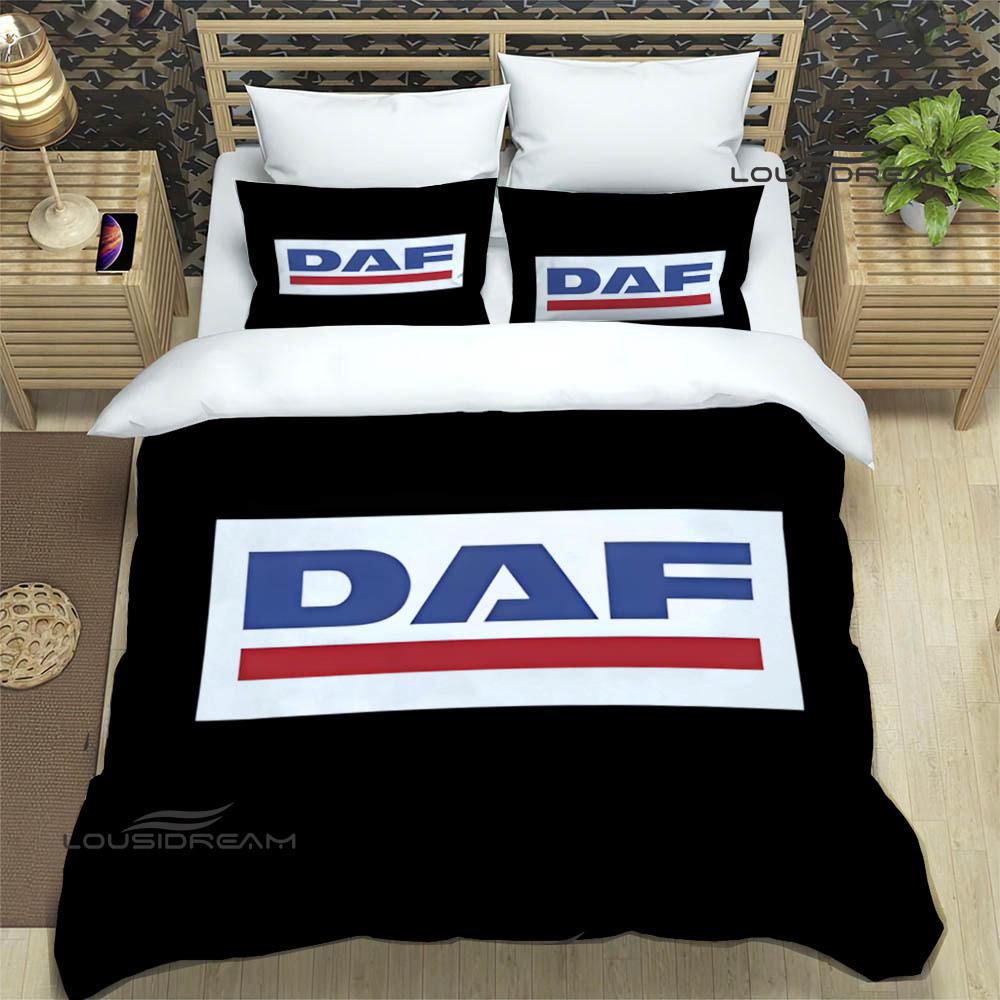 3D Постельное белье с принтом ретро грузовика DAF изысканный набор постельных принадлежностей пододеяльник комплект с одеялом постельный комплект роскошный подарок на день рождения