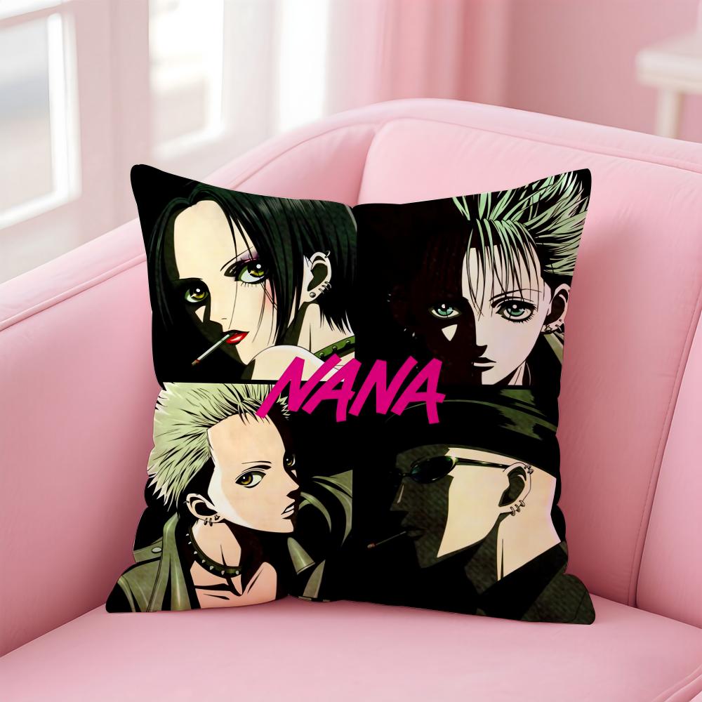 Arrival NNana Anime Cushion Cover Linen Pillowcase Cover Soft Decor for Sofa Home Room