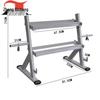 Professional Double-Layer Dumbbell Storage Rack