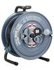 HATAYA Cord Reel for Outdoor Use 100V 30m Standard 4 Outlet Rainproof 1 Plug Copper For Home Factory Construction Sunday Rainbow Reel Gray (Rainproof