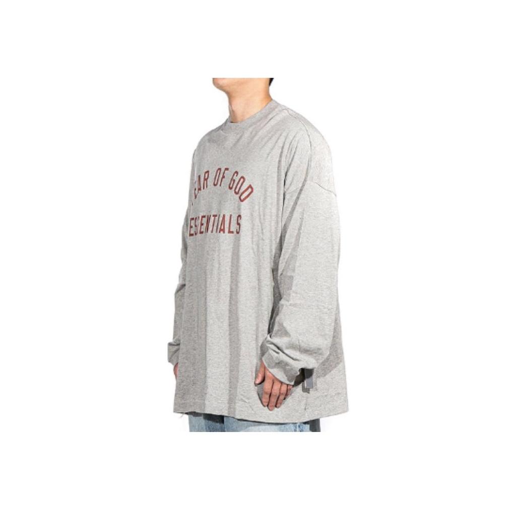 Fear of God Футболка Essentials Jersey с длинным рукавом, темно-меланжевый цвет, мужские топы, серый 125BT244201F