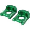 Блоки задней оси KLX140 Регулятор цепи CNC для KLX140/KLX140L 2010-2024, KLX140G 2017-2024, KLX230R 2020-2024 Мотоцикл для кросса, Зеленый