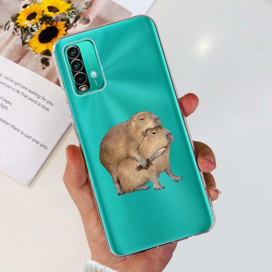 Чехол для Xiaomi Redmi 9T Милый Модный Расписной Чехол Прозрачный Силиконовый Чехол для Телефона Для Xiaomi Redmi 9T Redmi9T Задняя Крышка 6.53'' Сумки