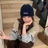 Letter Embroidered Woolen Hat Autumn and Winter Versatile Men and Women Outdoor Cycling Warm Pullover Knitted Woolen Hat