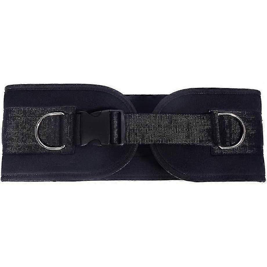 Pull-up belt weighted flexion and extension belt chain double D-ring weightlifting back support belt