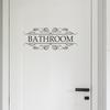 Английский слоган Наклейки на двери ванной и туалета для украшения дома Наклейки на стены
