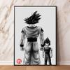 Холст с принтом Dragon Ball Brothers, интерьерная живопись, украшение для дома, классические изображения героев мультфильмов