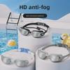 HD Anti-Fog Myopia Electroplated Swimming Goggles - Waterproof Silicone for Adults