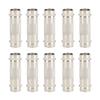 10pcs Nickel Plated Copper 50 Ohms Impedance BNC Female To BNC Female Adapter Connector