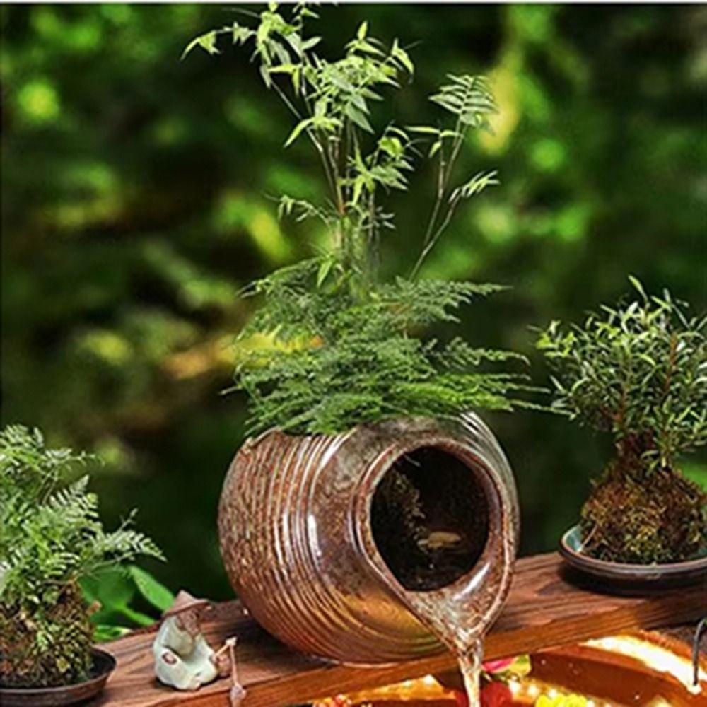 Flower Pots Circulating Water Clay Pot Decorative Open Ceramic Tank Eco-tank