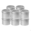 Алюминиевые банки, 10 штук круглые алюминиевые банки с завинчивающейся крышкой металлические банки банки пустые скользящие контейнеры
