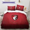 AFC Bournemouth Pattern Bedding Quilt Set  Home Decoration  Gift (1 * duvet cover + 2 * pillowcase  without core)
