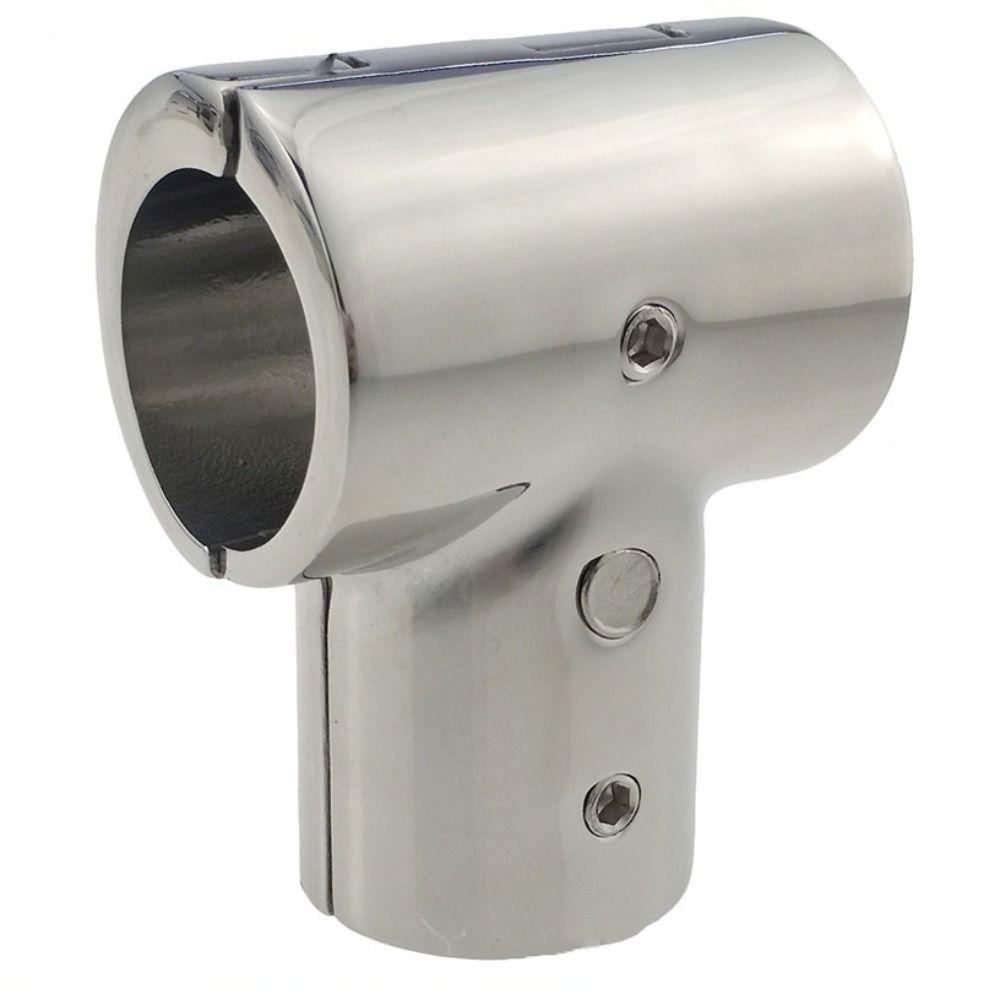 Corrosion Resistant Boat Hand Rail Fittings 90 Degree Stainless Steel Tee Marine Applications