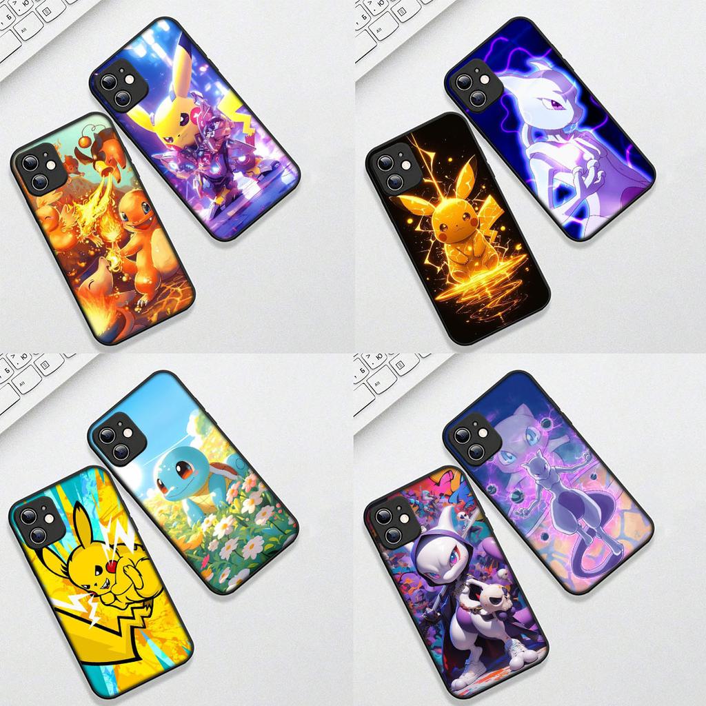 Mew two P-Pokemons P-Pikachus GO Phone Case for Huawei P30 P20 Mate 20 Lite Pro Y7 Y6P Y7A 2019 Nova 5T 3I P30Pro Cover