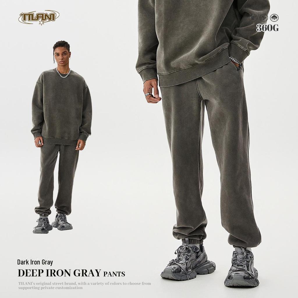 TILANI мужские американские ретро-леггинсы с батиковым принтом и бархатом — повседневные спортивные штаны для мужчин и пар