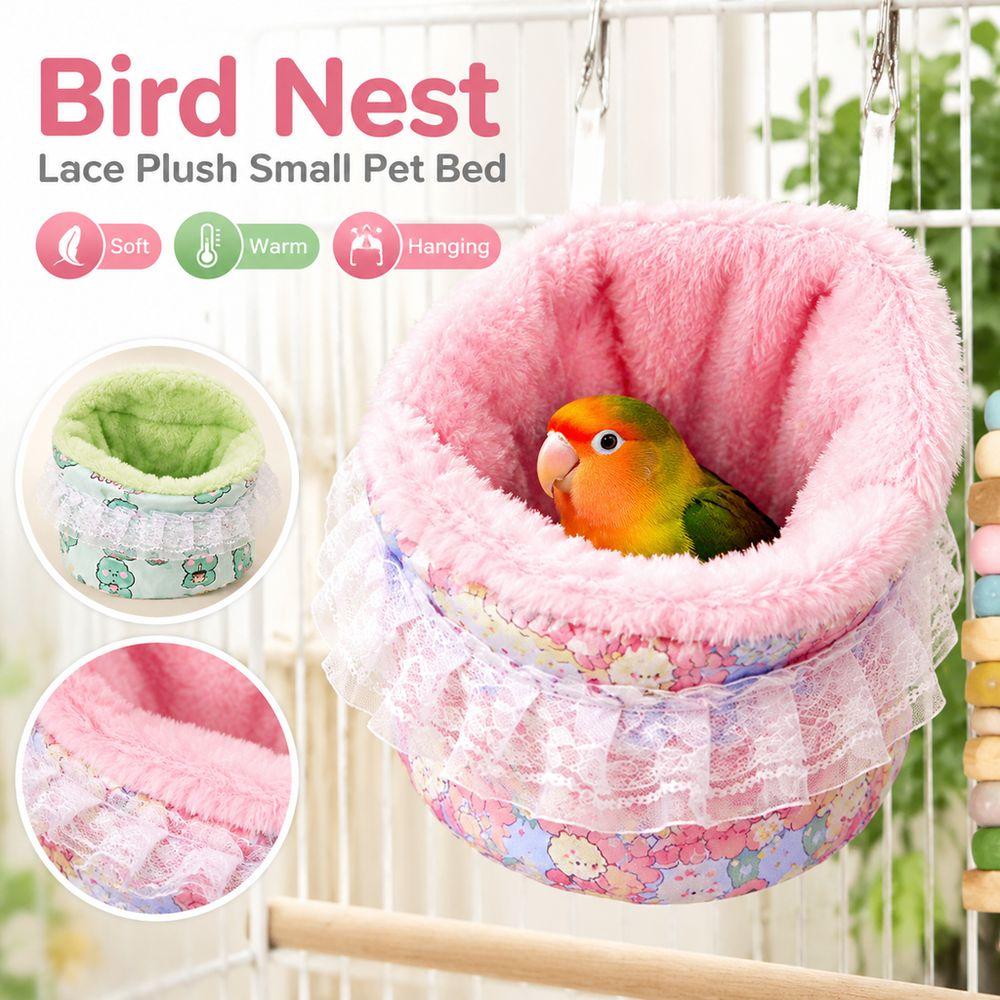 Warm Bird Sleeping Bag Small Pet Bed for Parakeet Cockatiel Lovebird Small Animal Cage Decor