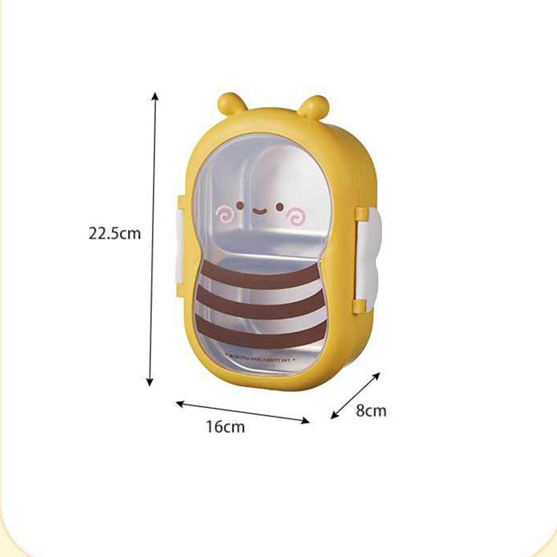 Cute Tableware Compact Durable Steel Lunch Box Baby Child Student Outdoor Camping Picnic Food Container Bento Box