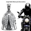 Riding Angel Wings Cross Biker Guardian Bell Motorcycle Decoration Accessories
