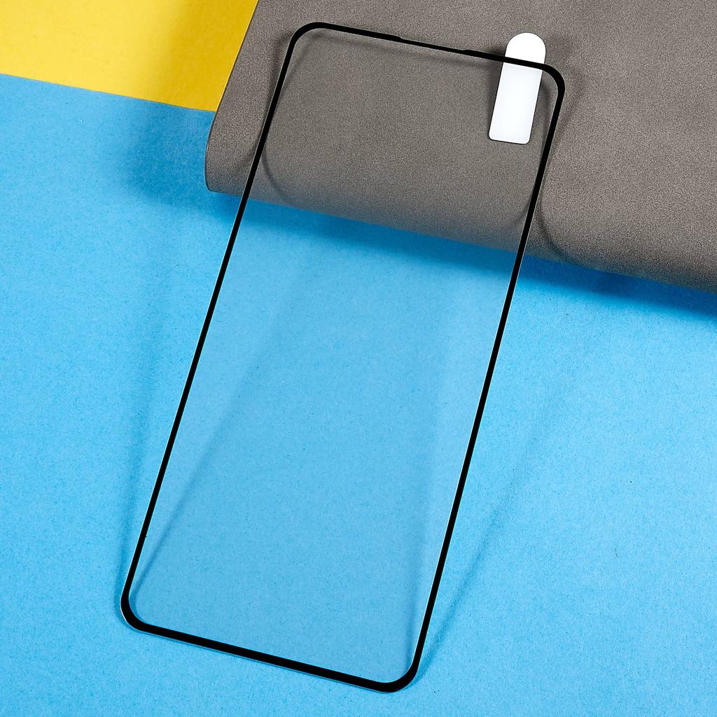 Для Oppo Reno8 Lite 5G Защитное стекло для экрана из закаленного стекла с шелкографией, взрывозащищенное, устойчивое к царапинам, с полным клеем и полным покрытием экрана