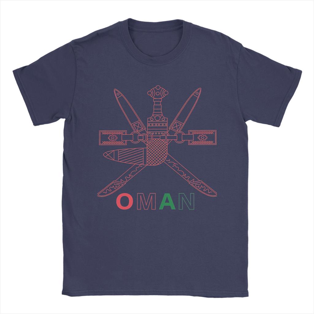 Oman Emblem Cotton TShirt For Men Summer Awesome T Shirts ONeck Harajuku Tee Shirt Oversized Loose Tops