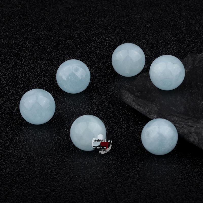 Аквамарин Круглые Рассыпные Бусины - Аксессуары для DIY Ювелирных Изделий