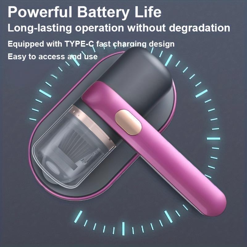 Беспроводной пылесос для кровати с мощным всасыванием, низким уровнем шума, УФ-лампой и моющимся HEPA-фильтром