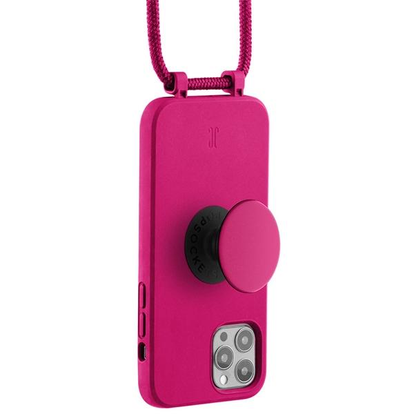 Etui do iPhone 12 Just Elegance PopGrip Różowe