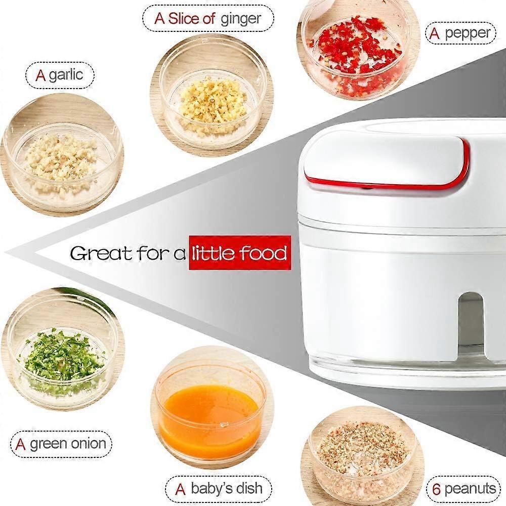 Manual Mini Garlic Chopper Press - Garlic Grinder Vegetable Chopper