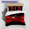 3pcs Clube de Regatas do Flamengo pattern bedding set duvet cover set includes duvet cover &pillowcases, perfect all season bedroom decoration & gift