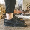 Весенние модные туфли в британском стиле, кожаные туфли для мужчин, корейская версия, увеличивающие рост туфли, молодежные деловые повседневные мужские туфли 2323-J