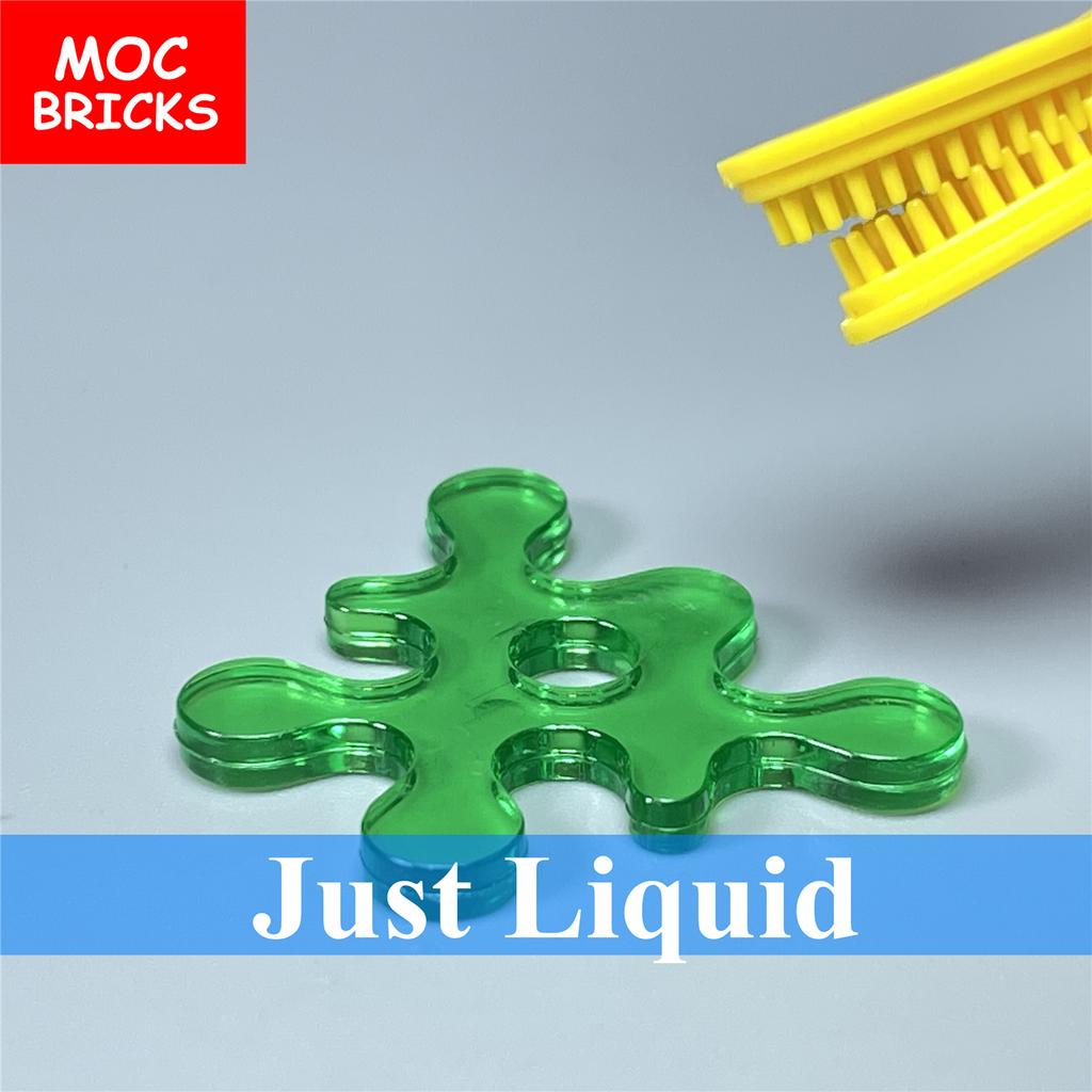 10 шт./лот MOC Кирпичи Прозрачный Жидкость Вода Кровь Молоко Образовательные Строительные Блоки Фигурка Игрушка Игрушки для Детей Подарки