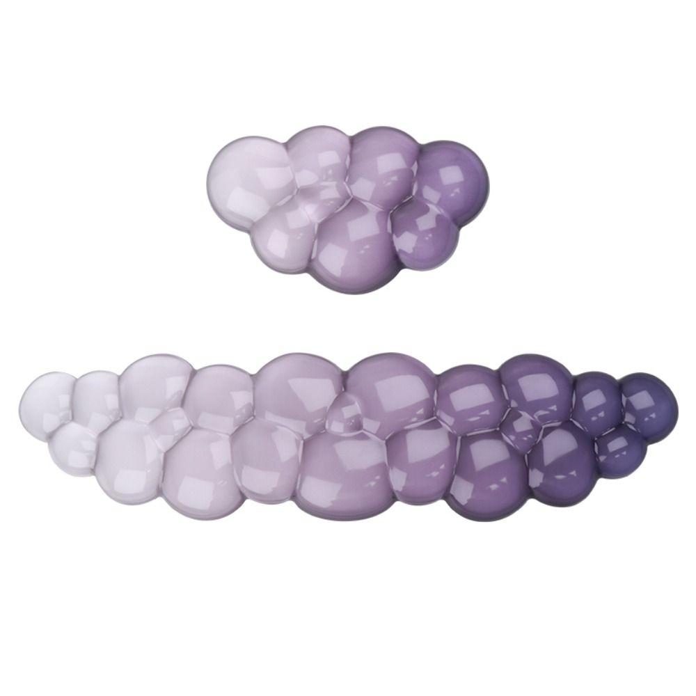 Cloud Shape Keyboard Wrist Rest Transparent Wrist Pad Portable Silicone Wrist Support Gamer