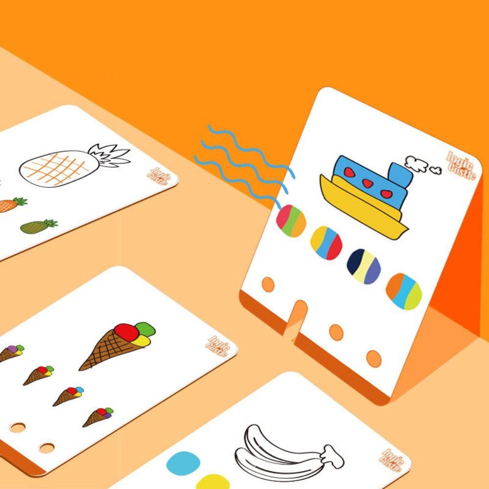 Раннее Развивающее Логическое Ключевое Мышление Тренировка Игра на Сопоставление Ключевая Головоломка Игрушка Дети