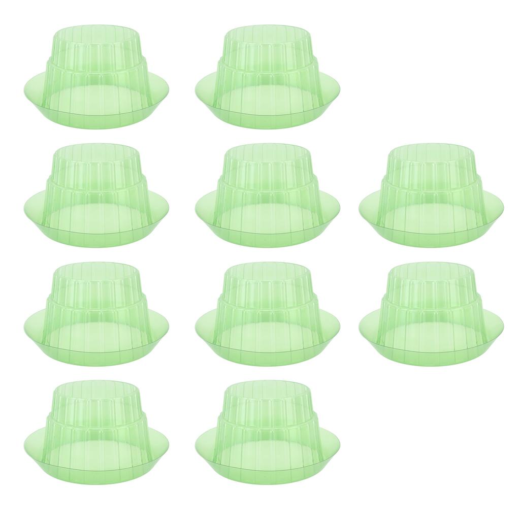 10 шт. Зеленые садовые колпаки, пластиковые круглые крышки для растений, многоразовые купола для увлажнения семян растений для дома