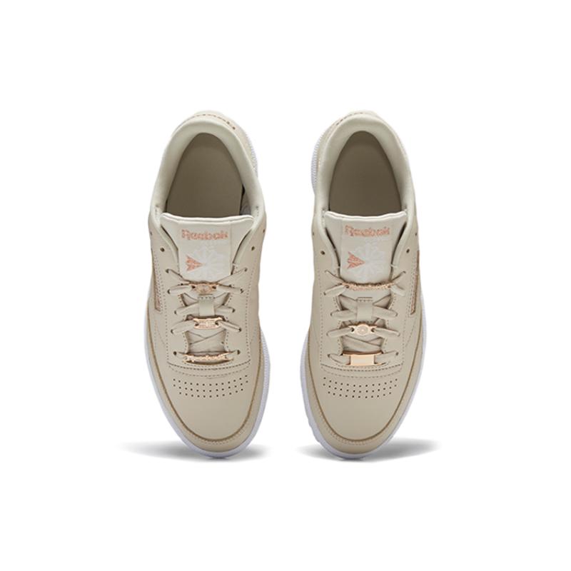 Reebok Унисекс Кроссовки Club C 85 Коричневый/Белый EH0660