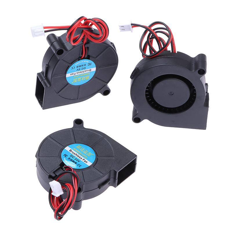 Dc 5V 12V 24V 5015 Turbo Fan Blower Extruder Radiator Diameter 5Cm High Speed Cooling Centrifugal Fan Cooling Fan