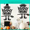 Witch And Bat Theme Halloween Door Hanging Decorations For Festive Party Ghost