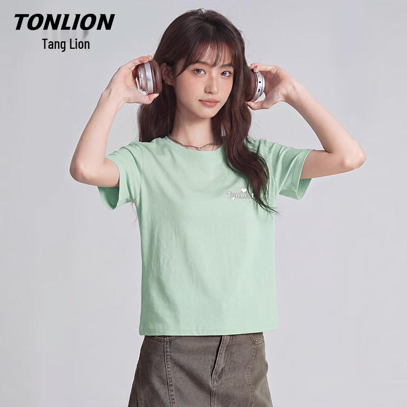 TonLion Women's Pure Cotton Short-Sleeve T-Shirt