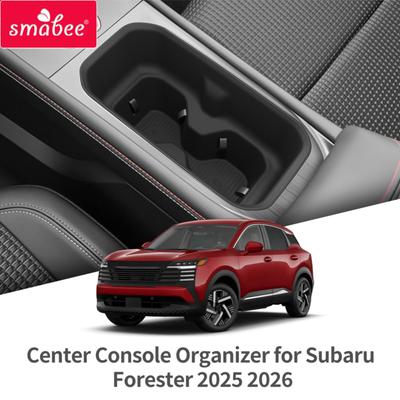 Smabee Left Drive for Nissan Kicks 2025+ TPE Console Cup Holder Drinks Insert Shock-Absorbing Car Organizer Accessories Black
