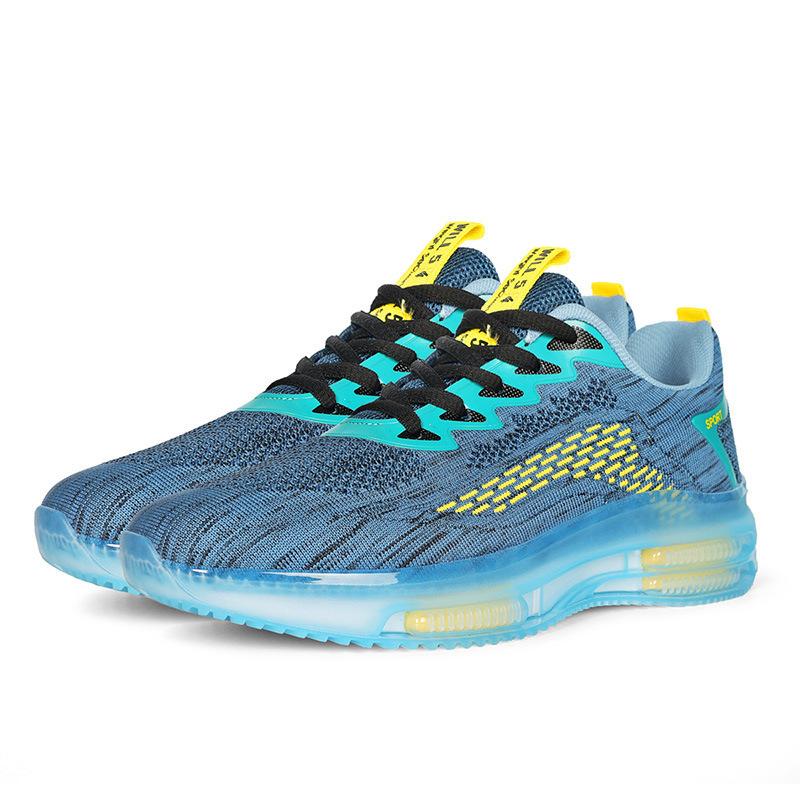 Спортивный ветер толстая подошва усиливает уличный тренд ветер 2025 новый весна и лето большой размер мужская обувь дышащая сетка кроссовки нет