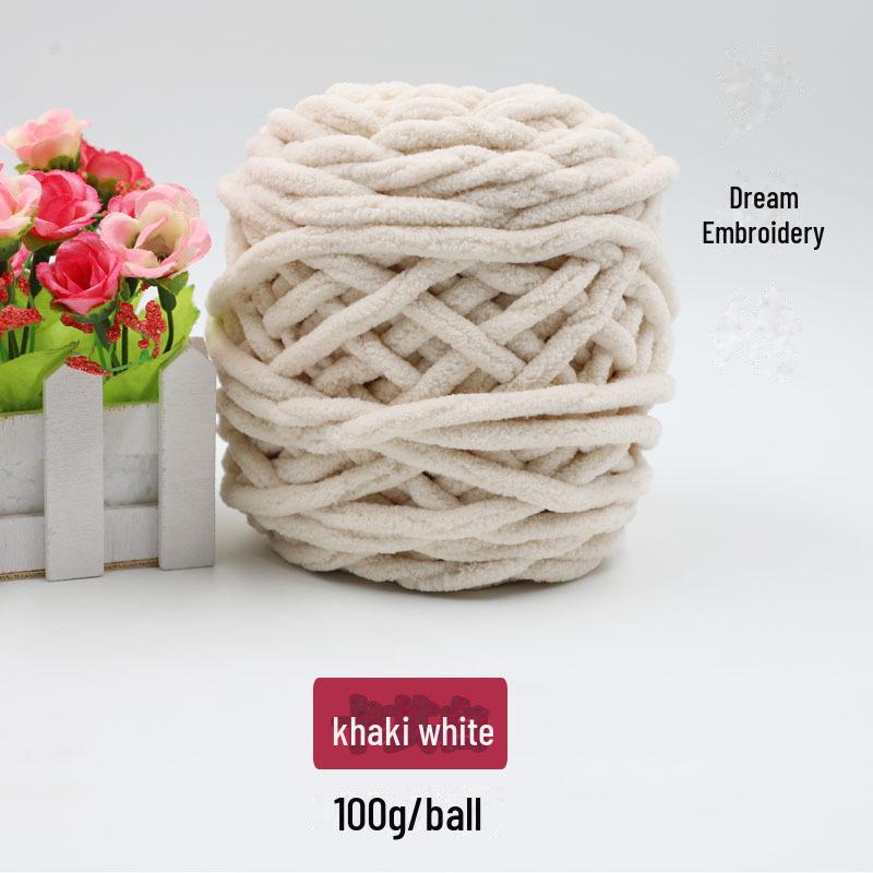 Толстая шерстяная пряжа для вязания шарфов, одеял, тапочек и многого другого