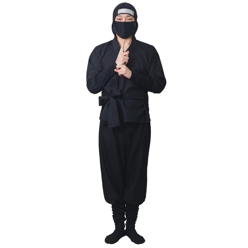 Clearstone Ninja Cosplay Jet Size Halloween Costume, Black, Unisex, 3L, Black,