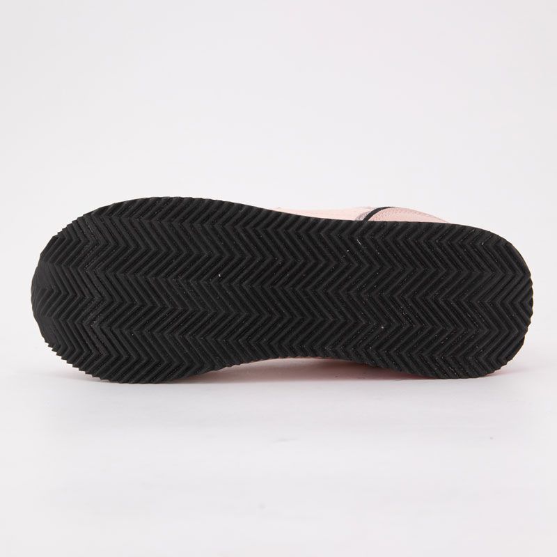 Кроссовки полностью розовые на толстой подошве с золотым логотипом Женские US POLO