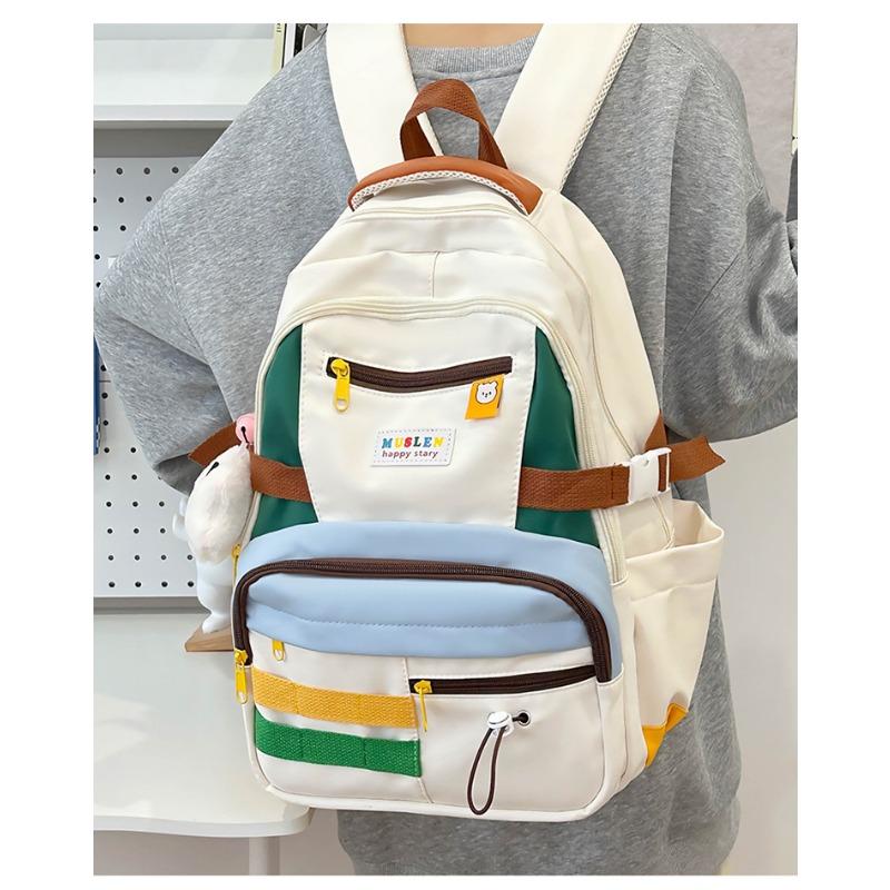 A Large-capacity Forest-themed Versatile Backpack for Girls, A Travel Backpack for Junior and Senior High School Students
